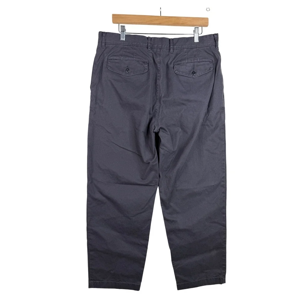 J. Crew Mens Straight‎ Leg Pants size 34X30 Purple-Gray